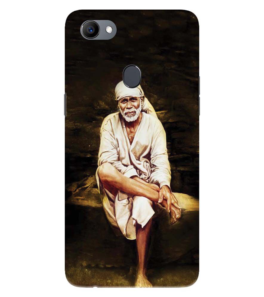 D1542-Sai Baba Sitting On Stone Back Cover for Oppo F5 Plus