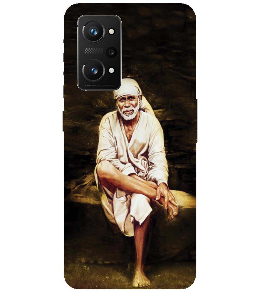 D1542-Sai Baba Sitting On Stone Back Cover for Realme X7 Max 5G