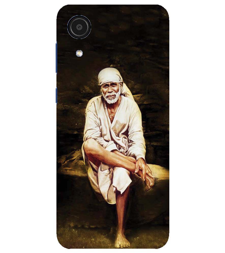 D1542-Sai Baba Sitting On Stone Back Cover for Samsung Galaxy A03 Core