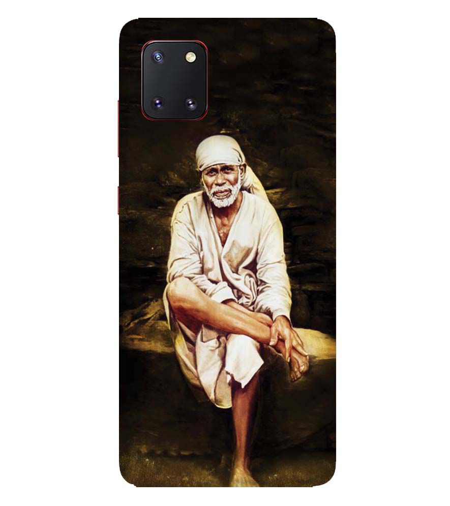 D1542-Sai Baba Sitting On Stone Back Cover for Samsung Galaxy Note10 Lite