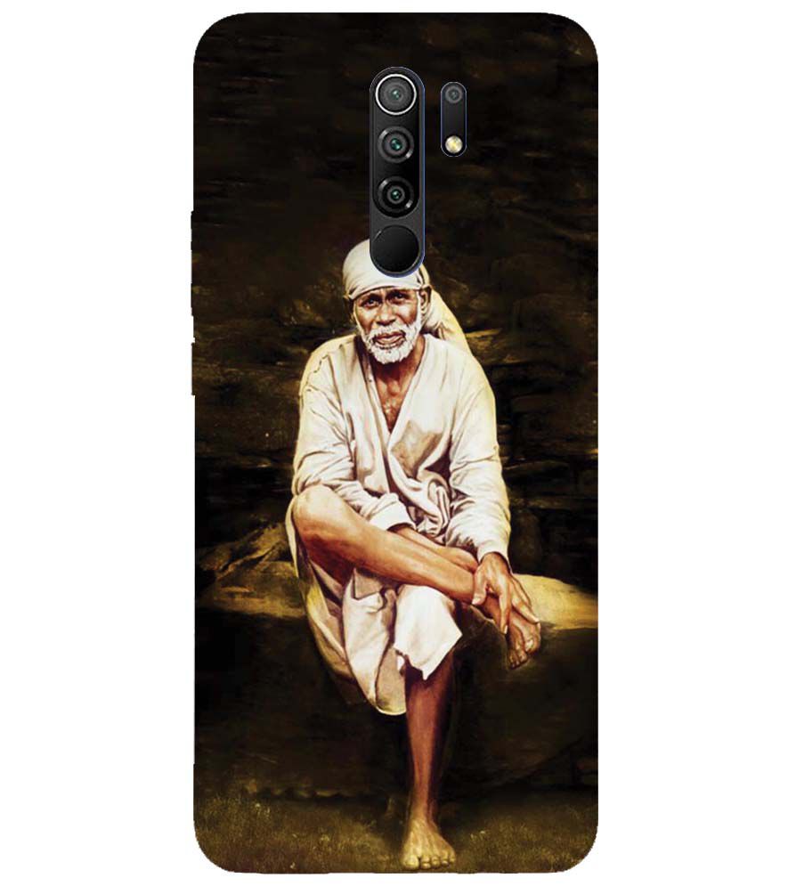 D1542-Sai Baba Sitting On Stone Back Cover for Xiaomi Poco M2