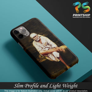 D1542-Sai Baba Sitting On Stone Back Cover for Apple iPhone X-Image4