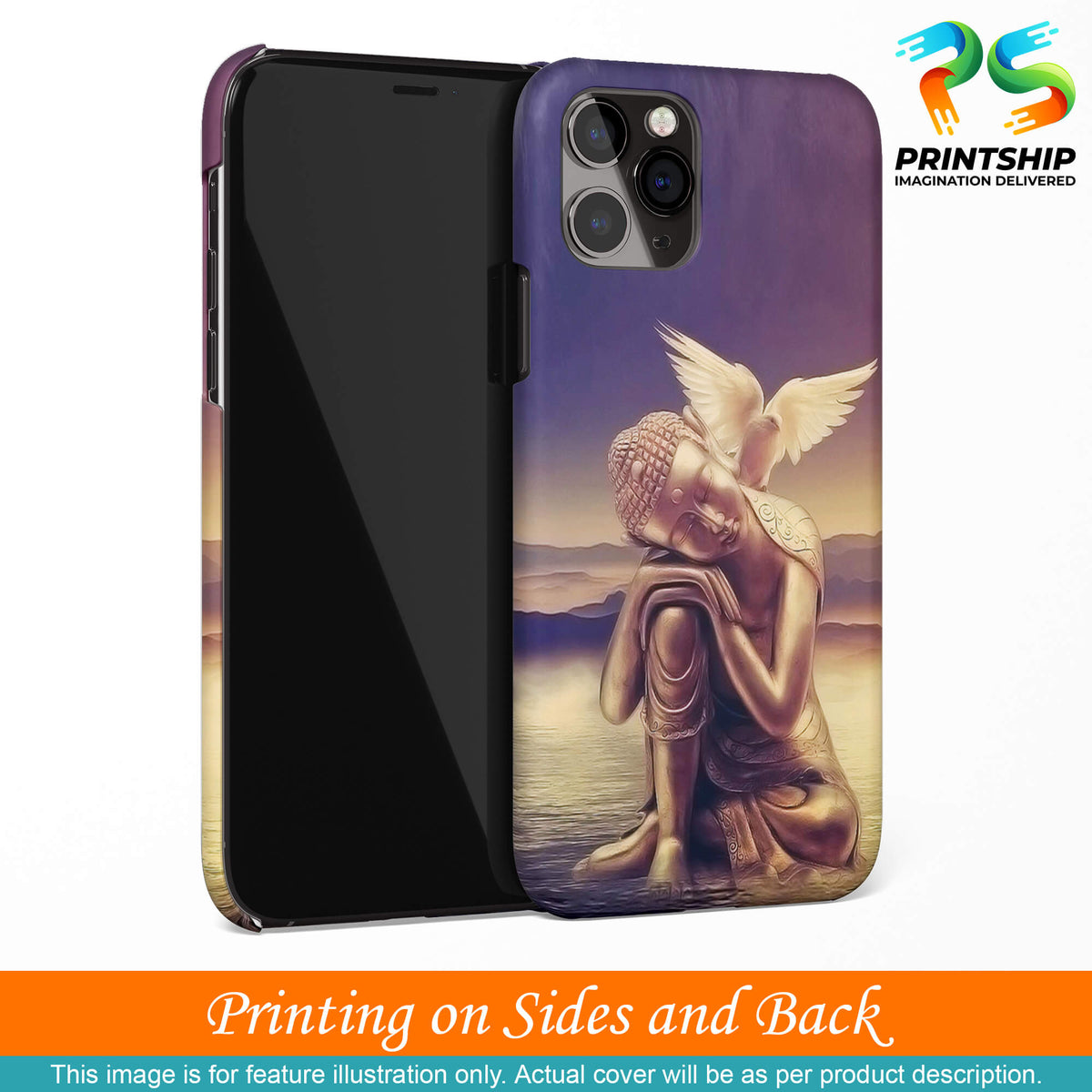 D1582-Lord Buddha Back Cover for Samsung Galaxy J7 Pro-Image3