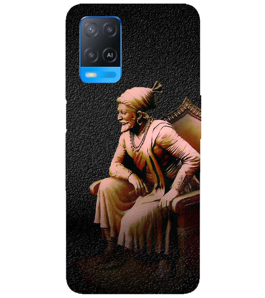 D1601-Chatrapati Shivaji On His Throne Back Cover for Oppo A54