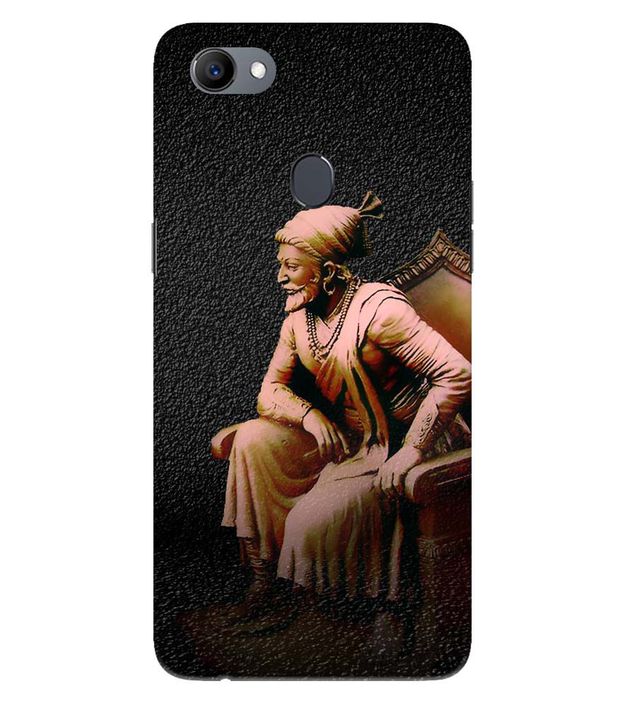 D1601-Chatrapati Shivaji On His Throne Back Cover for Oppo F5 Plus