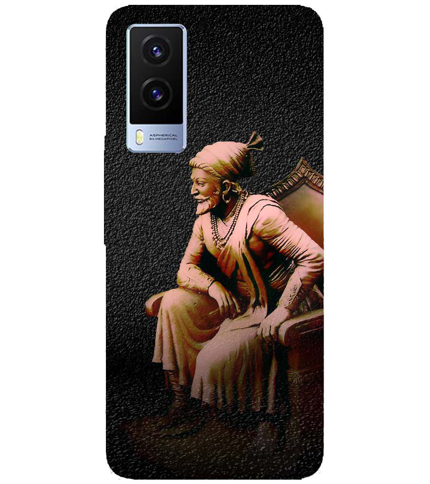 D1601-Chatrapati Shivaji On His Throne Back Cover for Vivo V21e 5G