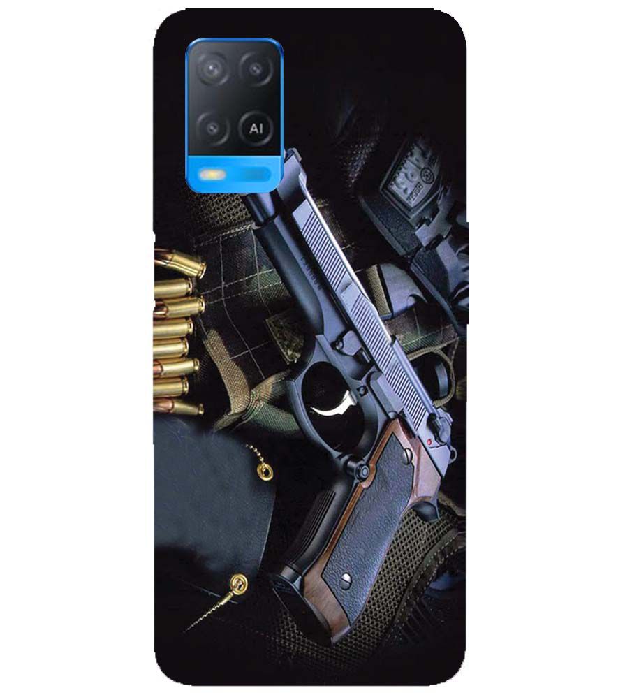 D1624-Guns And Bullets Back Cover for Oppo A54