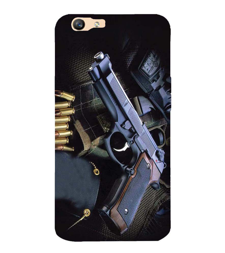 D1624-Guns And Bullets Back Cover for Oppo F1s : A59