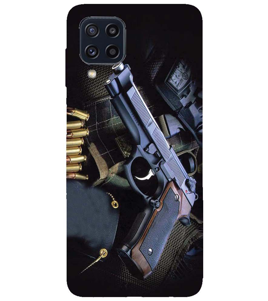 D1624-Guns And Bullets Back Cover for Samsung Galaxy M32 Prime