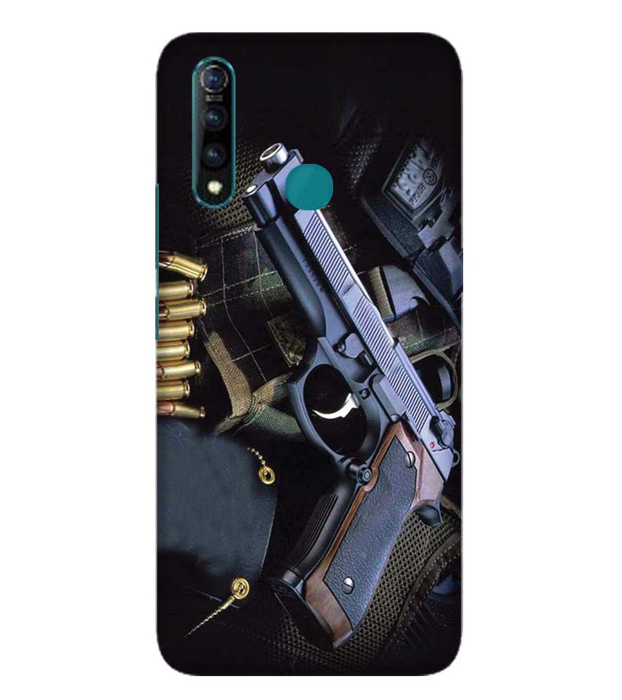 D1624-Guns And Bullets Back Cover for Vivo Z1 Pro