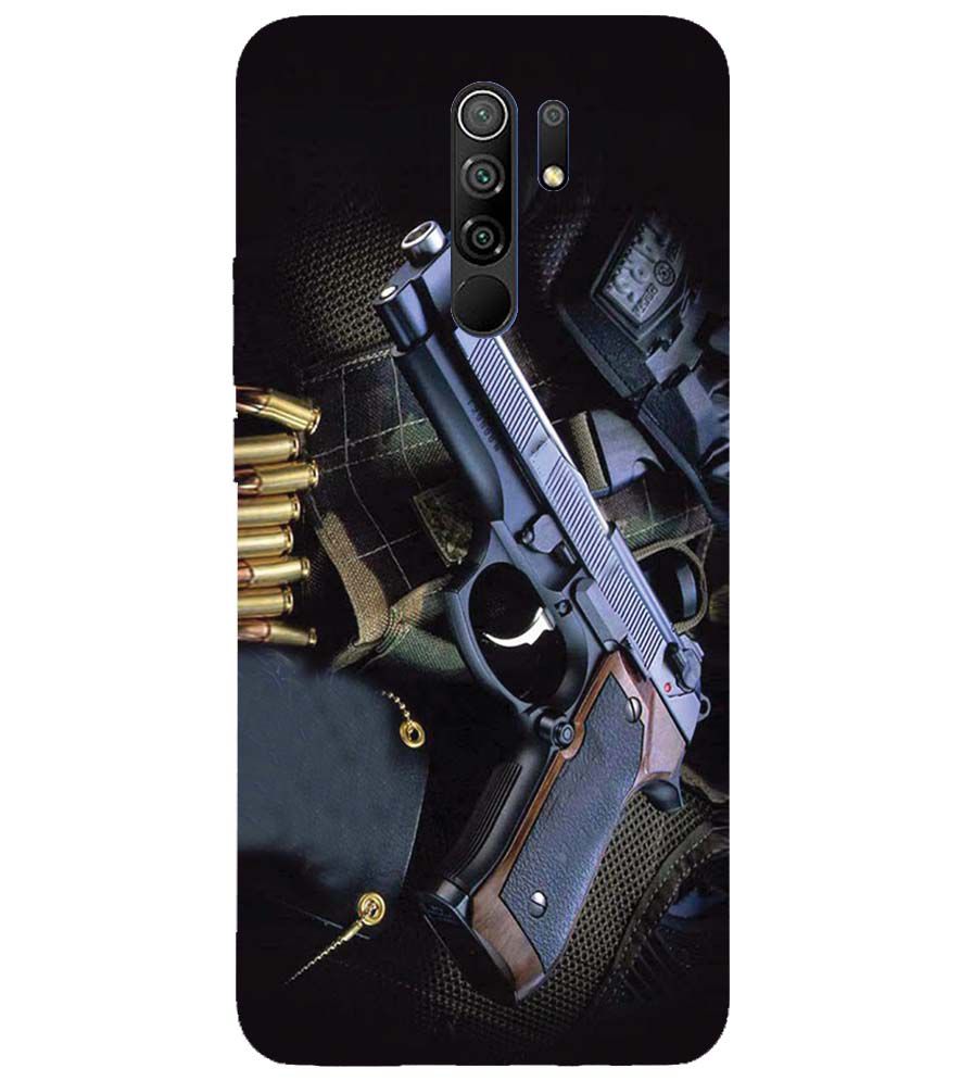D1624-Guns And Bullets Back Cover for Xiaomi Poco M2