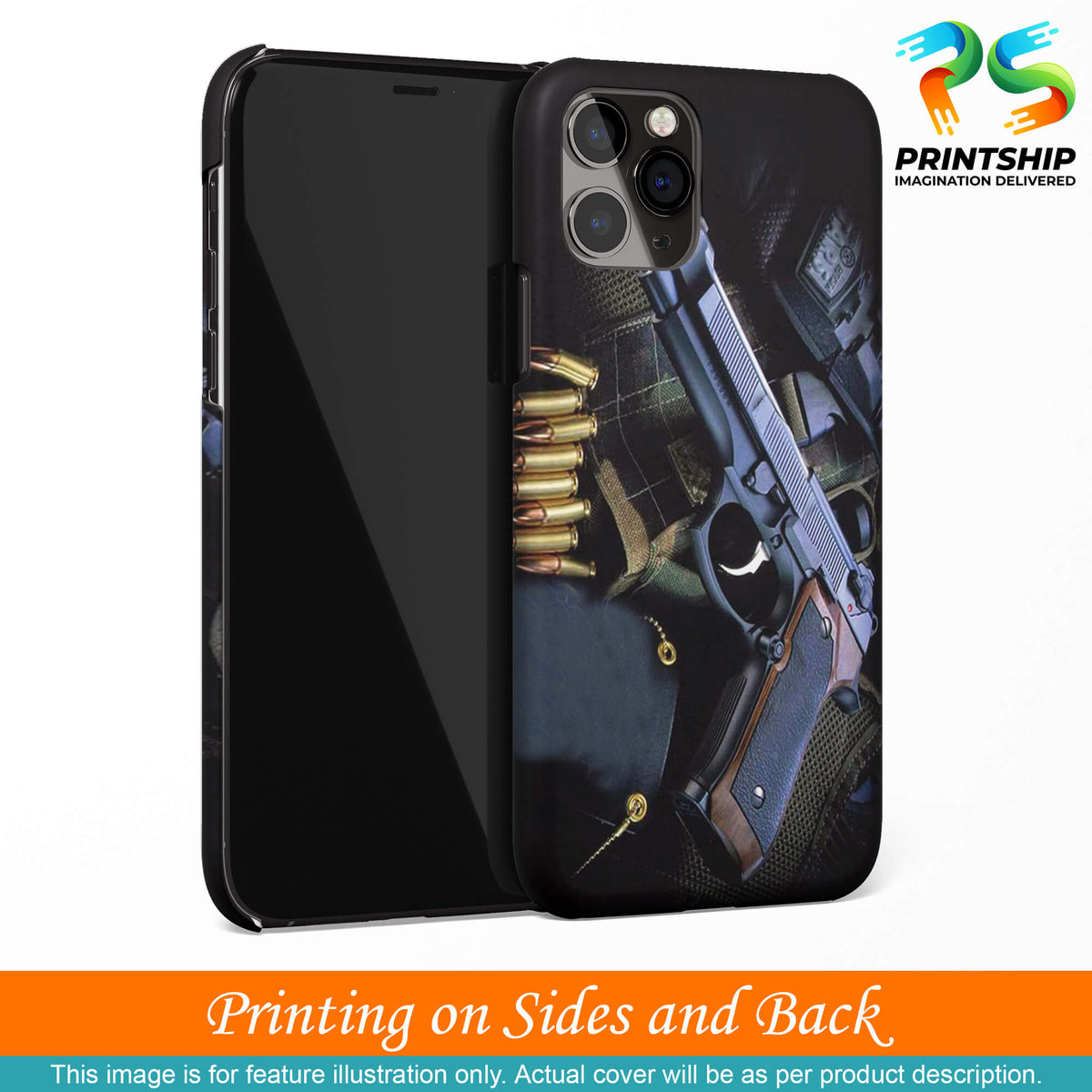 D1624-Guns And Bullets Back Cover for Huawei nova 4e-Image3