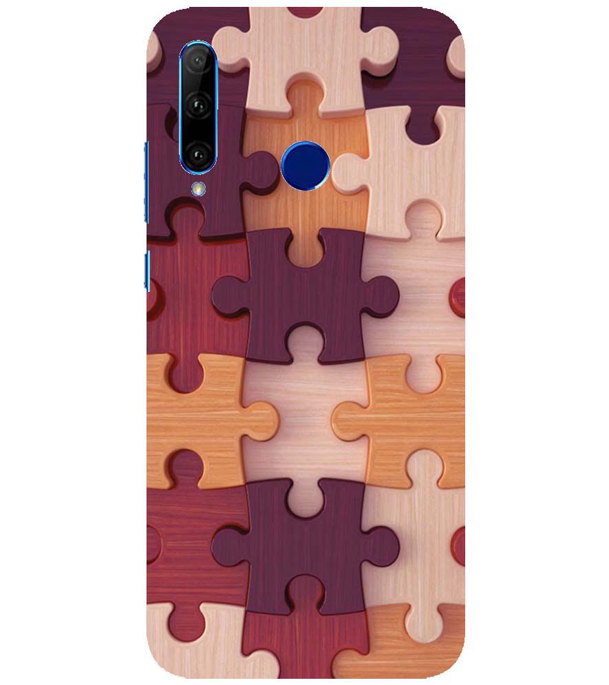 D2046-Wooden Jigsaw Back Cover for Huawei Honor 10i