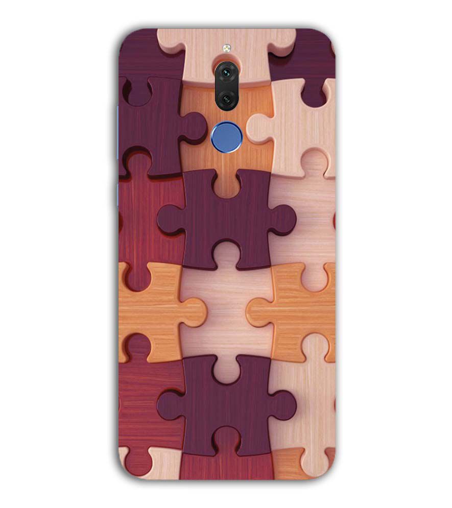 D2046-Wooden Jigsaw Back Cover for Huawei Nova 2i