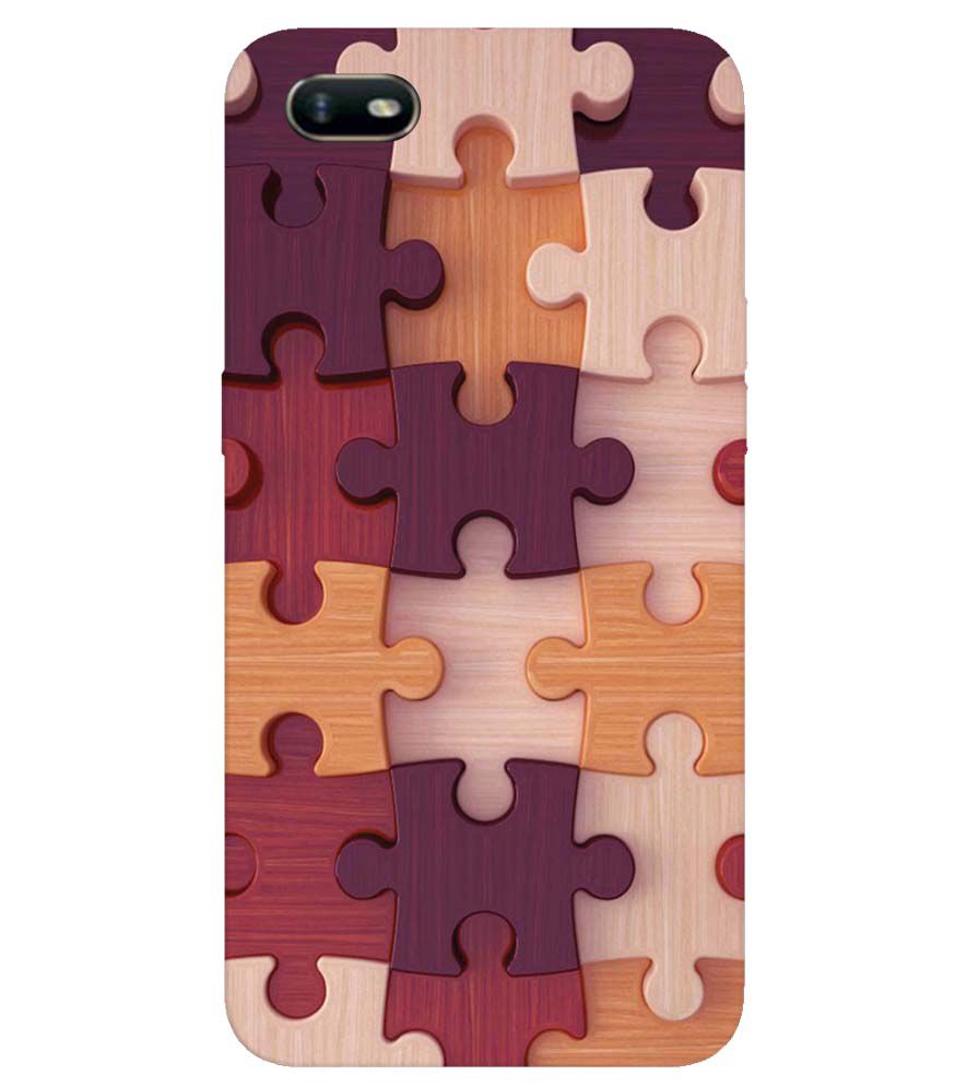 D2046-Wooden Jigsaw Back Cover for Oppo A1k