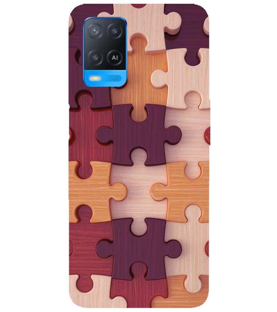 D2046-Wooden Jigsaw Back Cover for Oppo A54