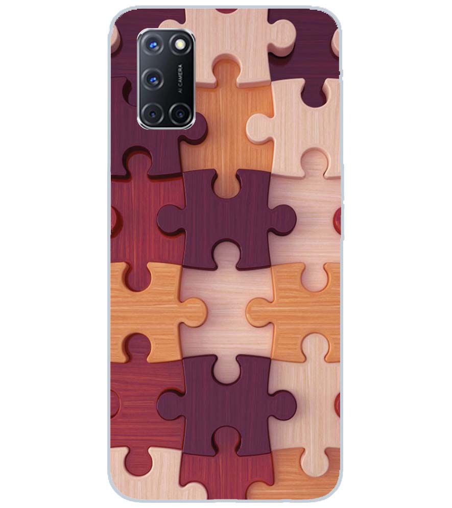 D2046-Wooden Jigsaw Back Cover for Oppo A72