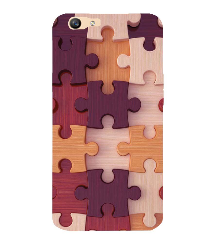 D2046-Wooden Jigsaw Back Cover for Oppo F1s : A59