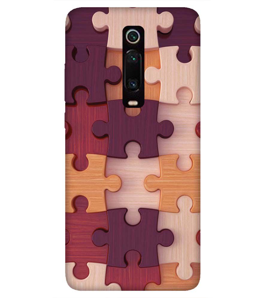 D2046-Wooden Jigsaw Back Cover for Xiaomi Redmi K20 Pro