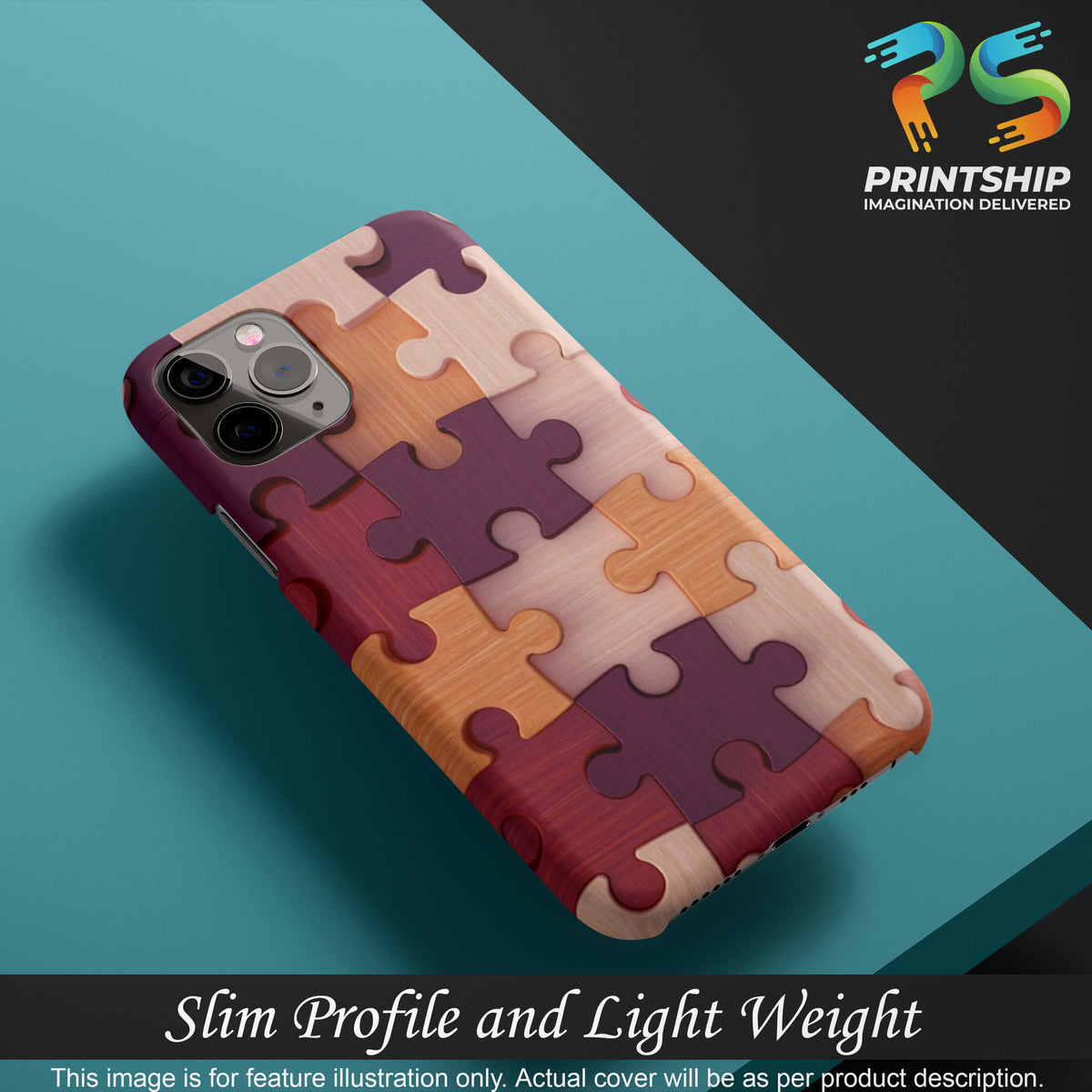 D2046-Wooden Jigsaw Back Cover for Oppo A1k-Image4