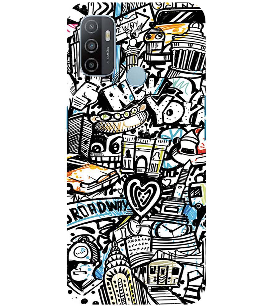 D2074-Cool Graffiti Back Cover for Oppo A33