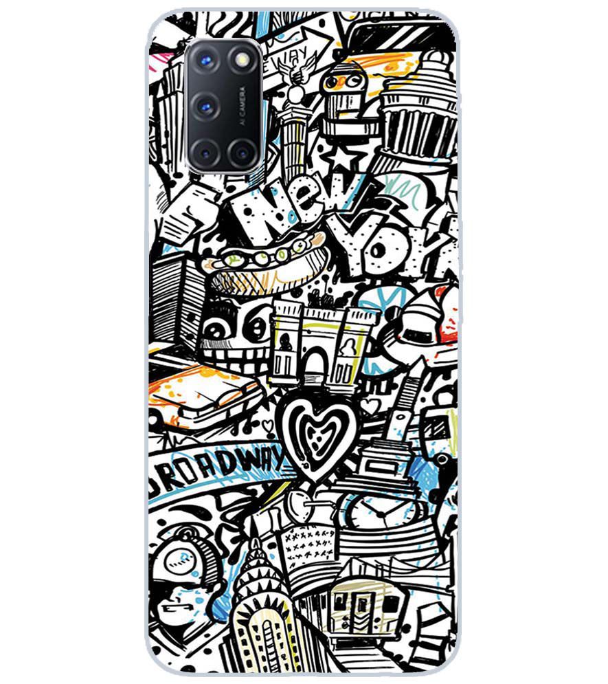 D2074-Cool Graffiti Back Cover for Oppo A72