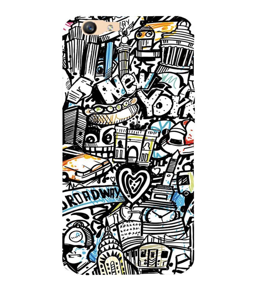 D2074-Cool Graffiti Back Cover for Oppo F1s : A59