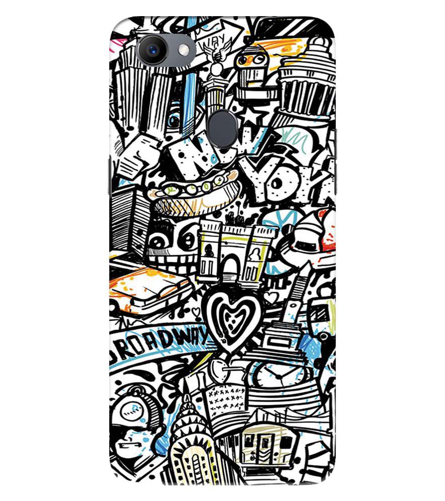 D2074-Cool Graffiti Back Cover for Oppo F5 Plus