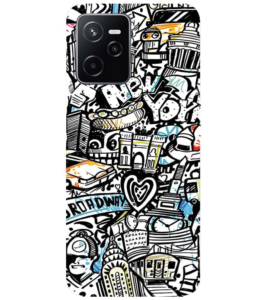 D2074-Cool Graffiti Back Cover for Realme C35