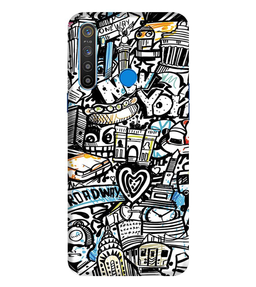 D2074-Cool Graffiti Back Cover for Realme Narzo 10