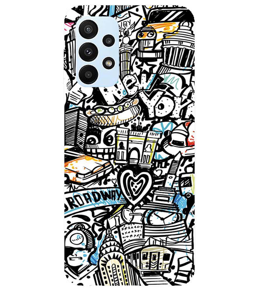 D2074-Cool Graffiti Back Cover for Samsung Galaxy A23