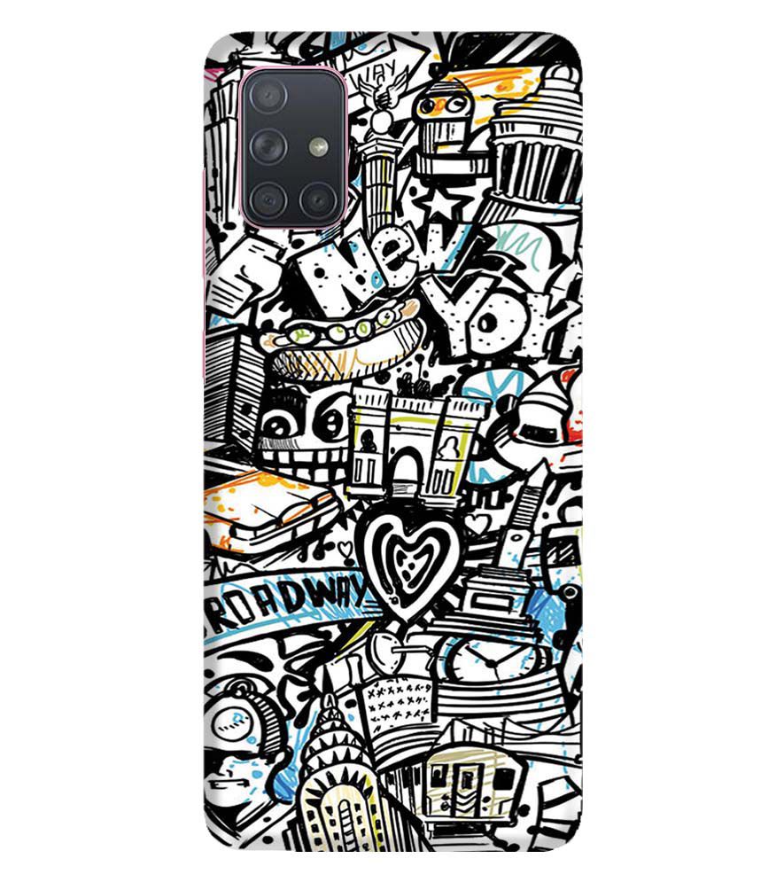 D2074-Cool Graffiti Back Cover for Samsung Galaxy A71