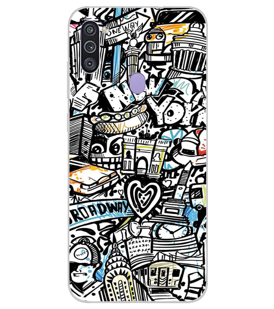 D2074-Cool Graffiti Back Cover for Samsung Galaxy M11