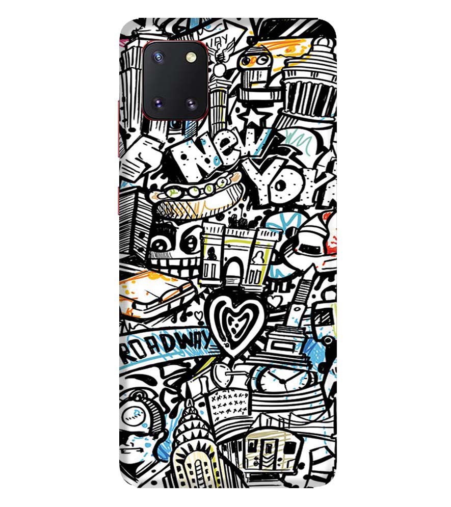 D2074-Cool Graffiti Back Cover for Samsung Galaxy Note10 Lite