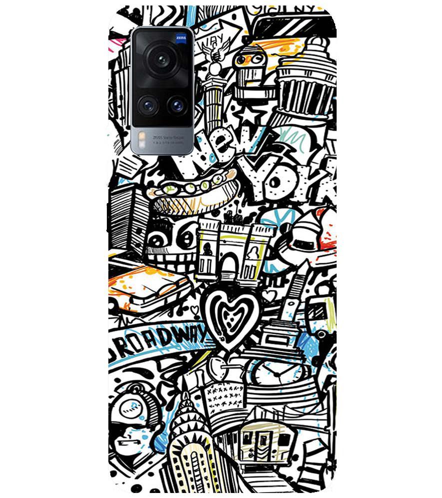 D2074-Cool Graffiti Back Cover for vivo X60