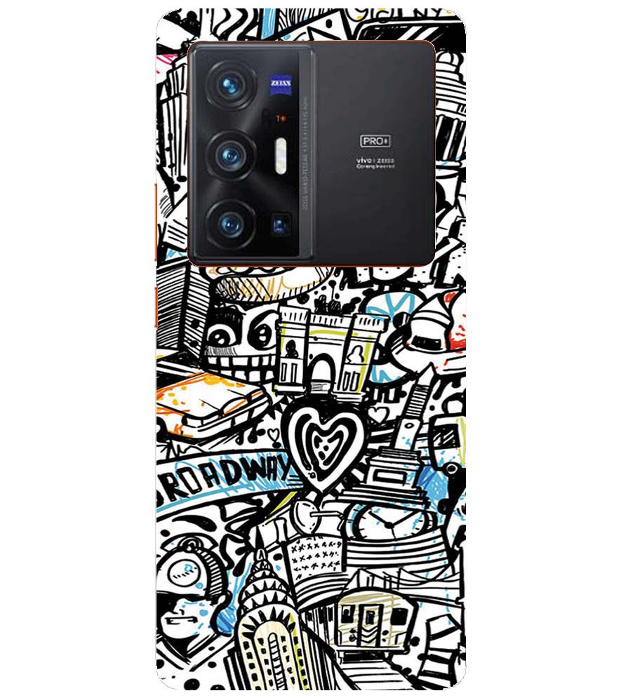 D2074-Cool Graffiti Back Cover for vivo X70 Pro+
