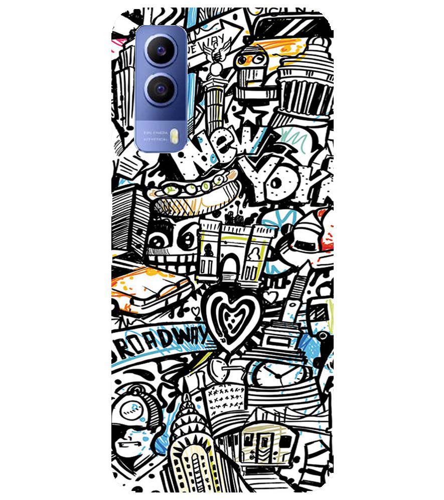 D2074-Cool Graffiti Back Cover for vivo Y53s