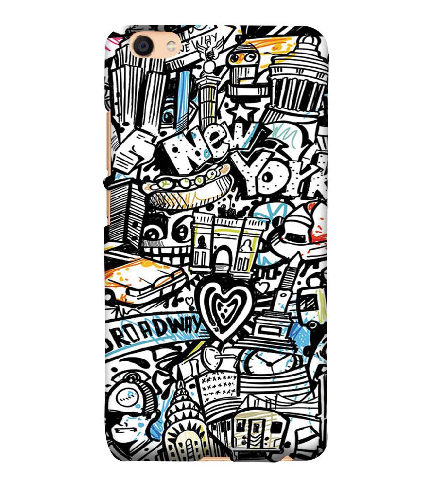 D2074-Cool Graffiti Back Cover for vivo Y55s