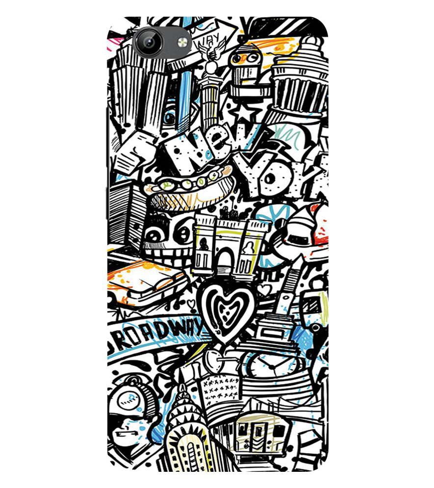 D2074-Cool Graffiti Back Cover for Vivo Y71i