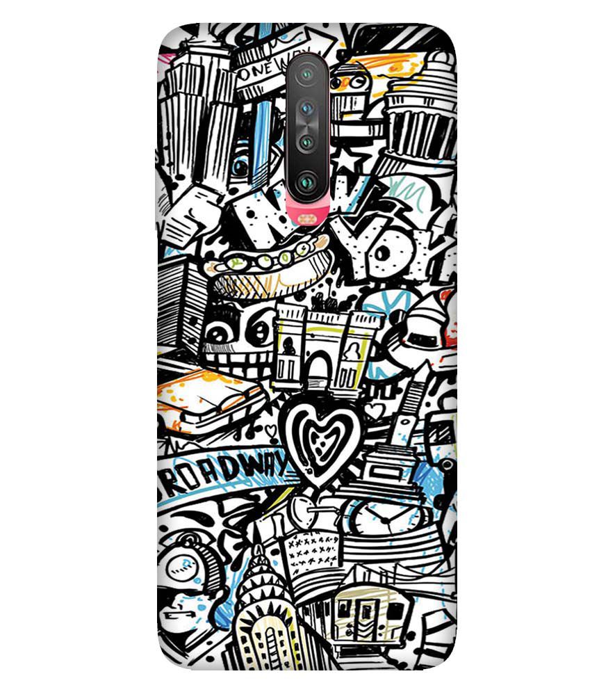 D2074-Cool Graffiti Back Cover for Xiaomi Redmi K30