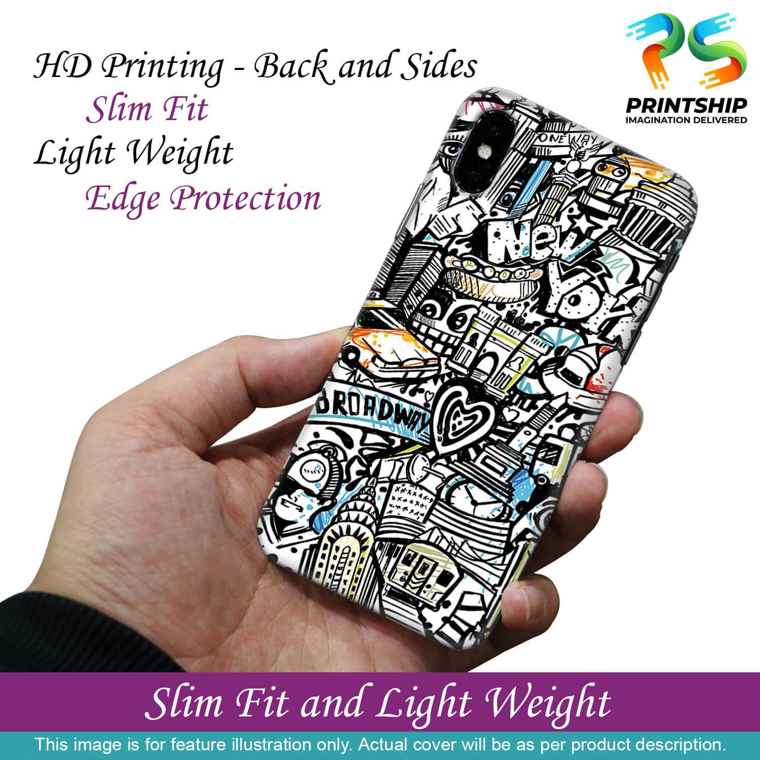 D2074-Cool Graffiti Back Cover for Huawei Nova 2i