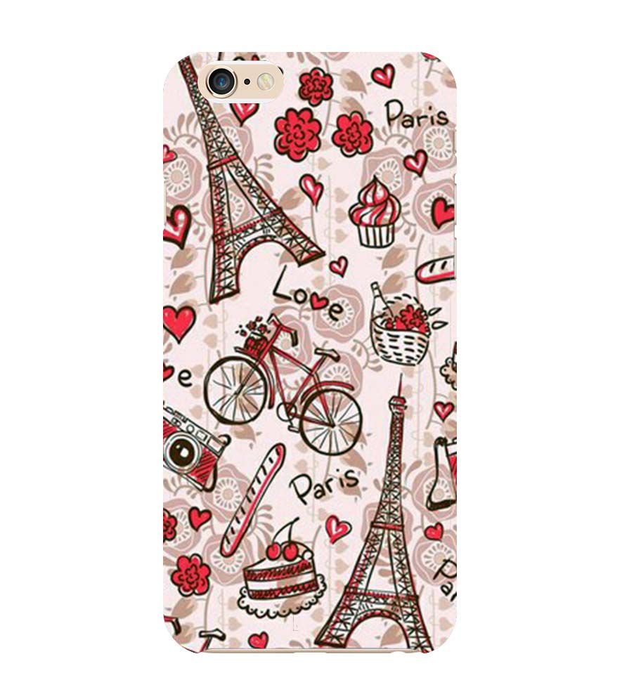 D2109-Love In Paris Back Cover for Apple iPhone 6 and iPhone 6S