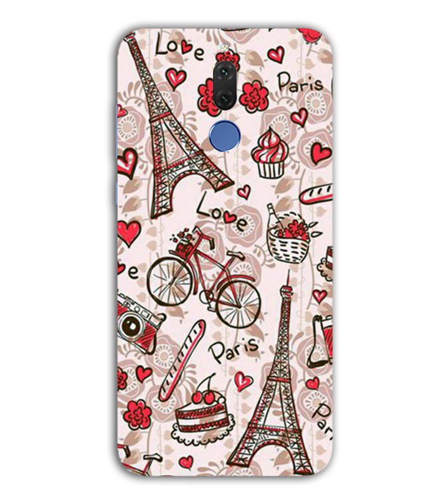 D2109-Love In Paris Back Cover for Huawei Nova 2i