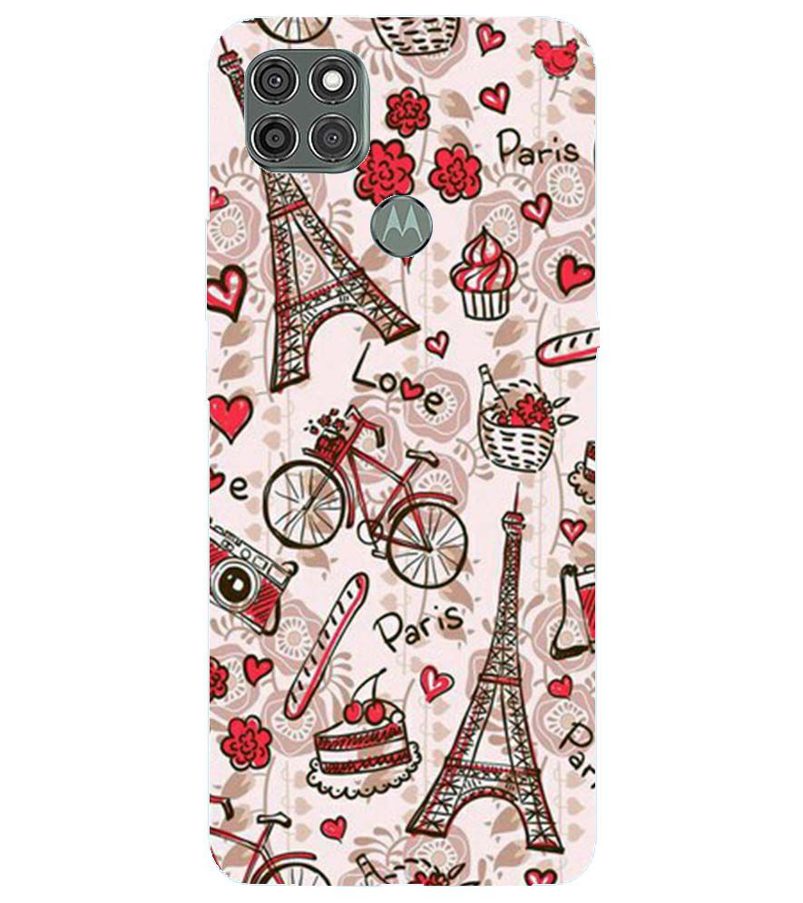 D2109-Love In Paris Back Cover for Motorola Moto G9 Power