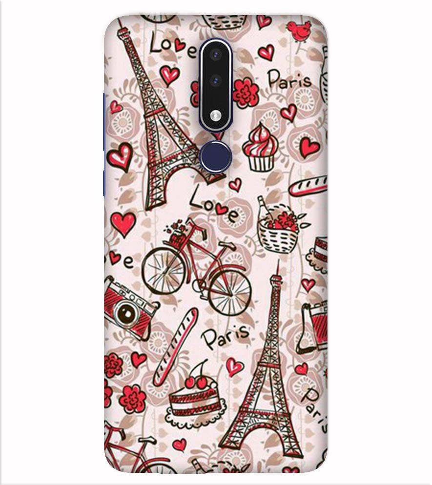 D2109-Love In Paris Back Cover for Nokia 7.1