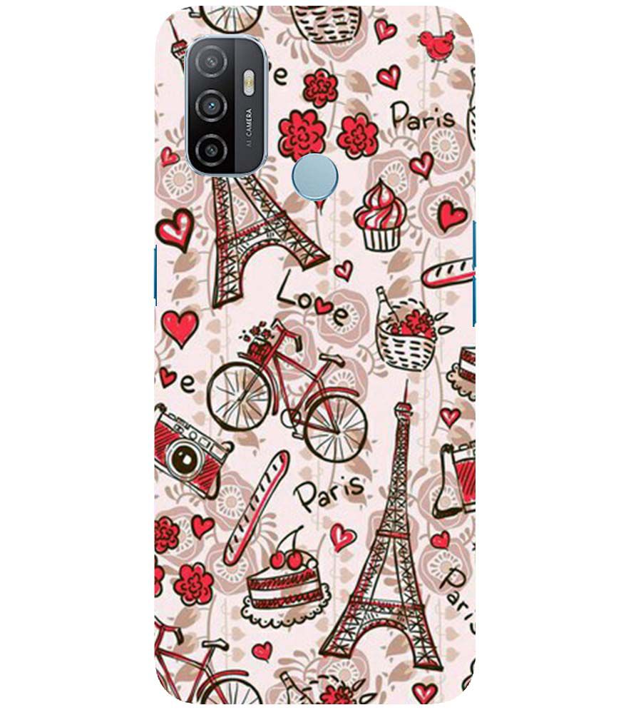 D2109-Love In Paris Back Cover for Oppo A33