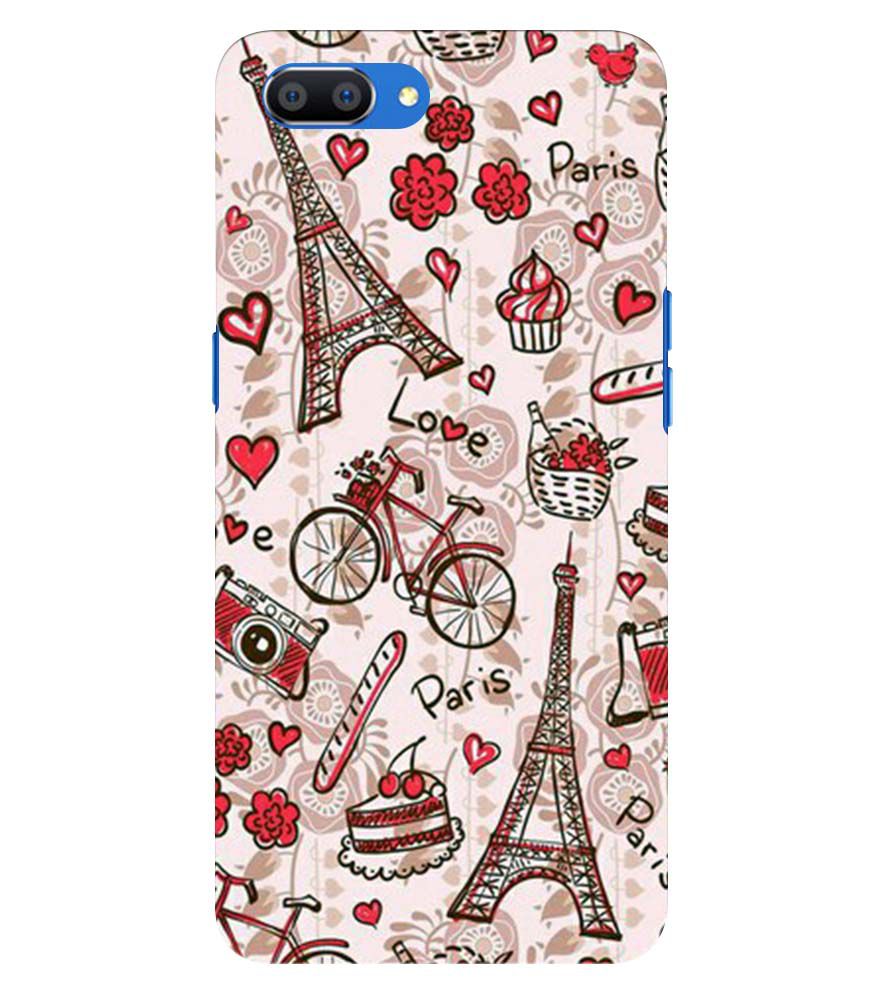 D2109-Love In Paris Back Cover for Oppo A5