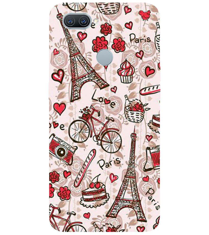 D2109-Love In Paris Back Cover for Oppo A7