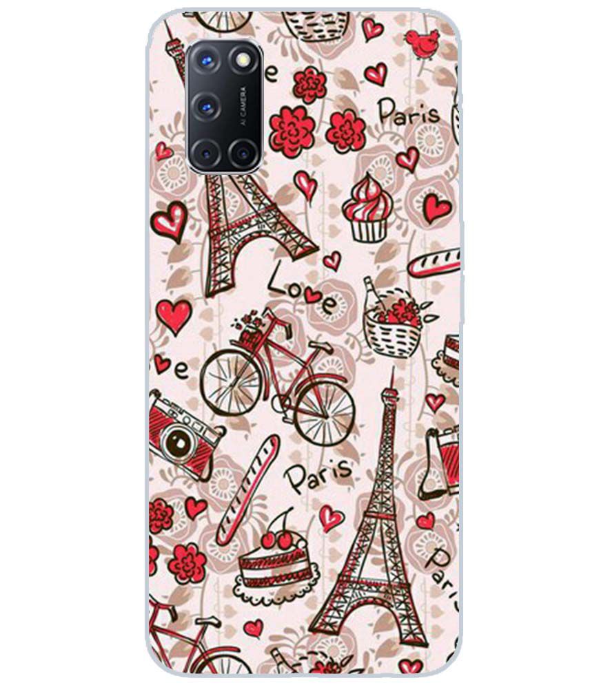 D2109-Love In Paris Back Cover for Oppo A72
