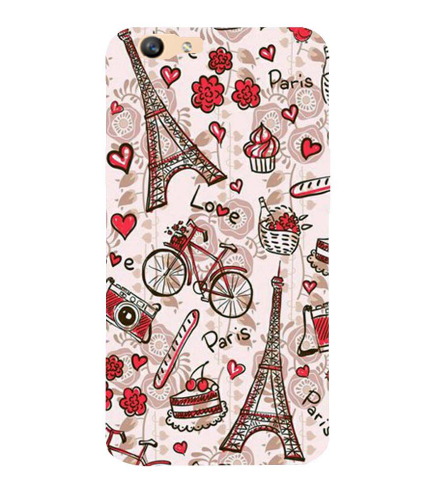 D2109-Love In Paris Back Cover for Oppo F1s : A59